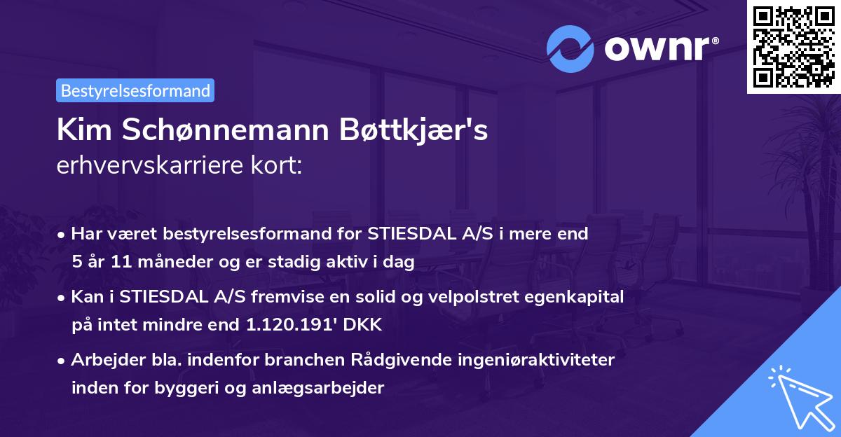 Kim Schønnemann Bøttkjær's erhvervskarriere kort