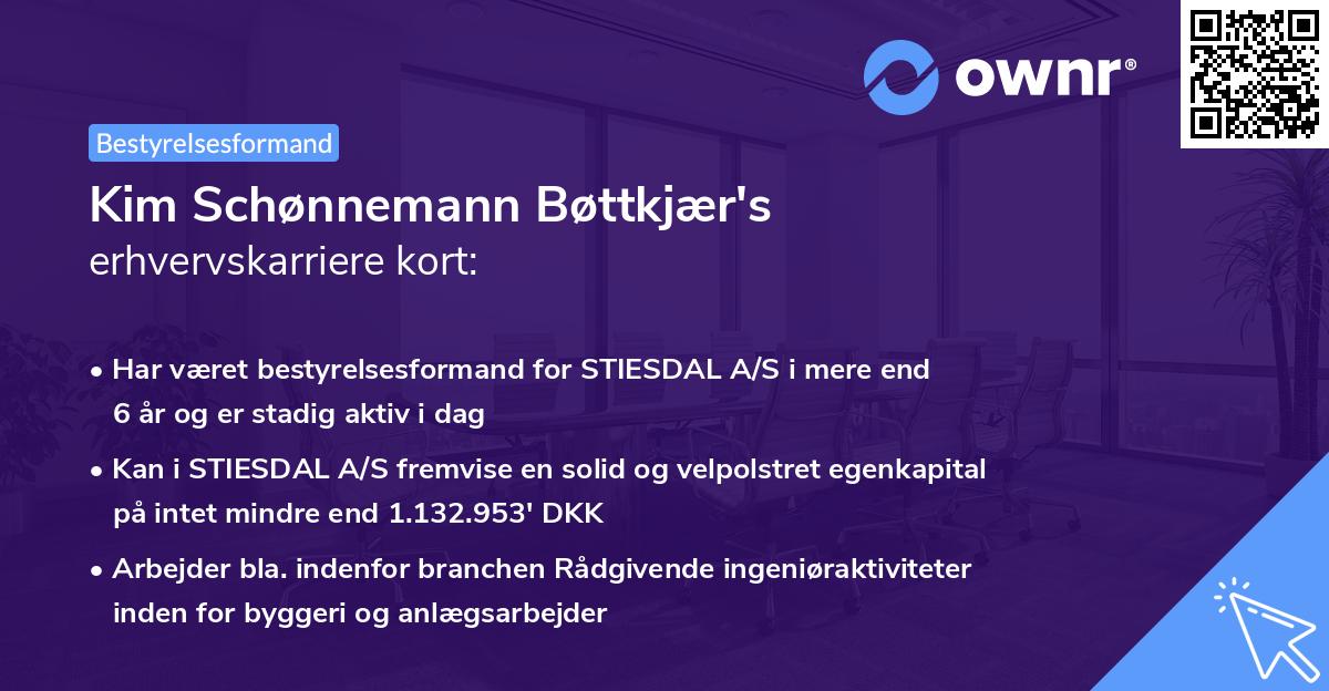 Kim Schønnemann Bøttkjær's erhvervskarriere kort