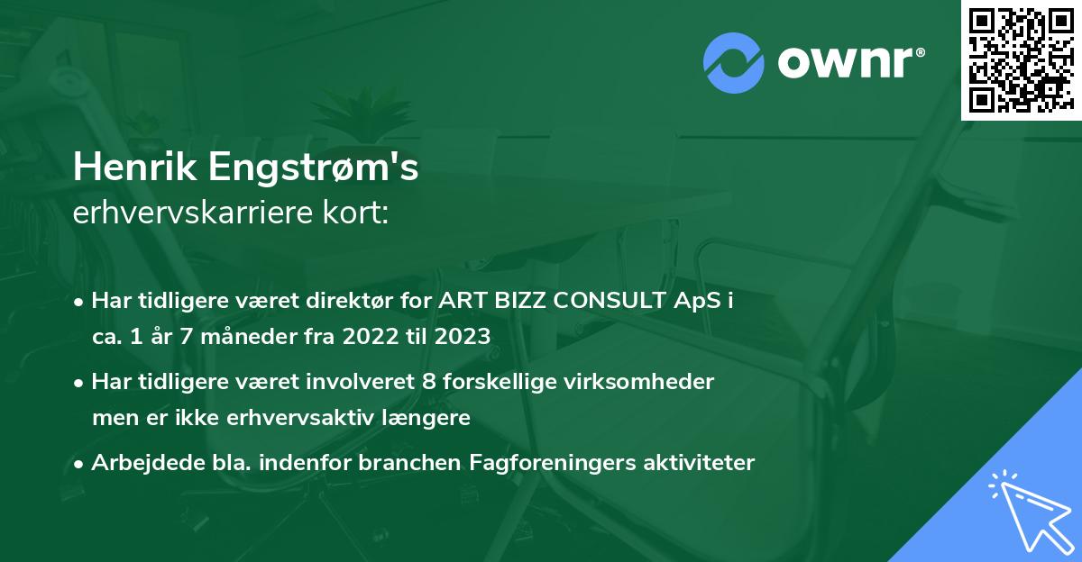 Henrik Engstrøm's erhvervskarriere kort
