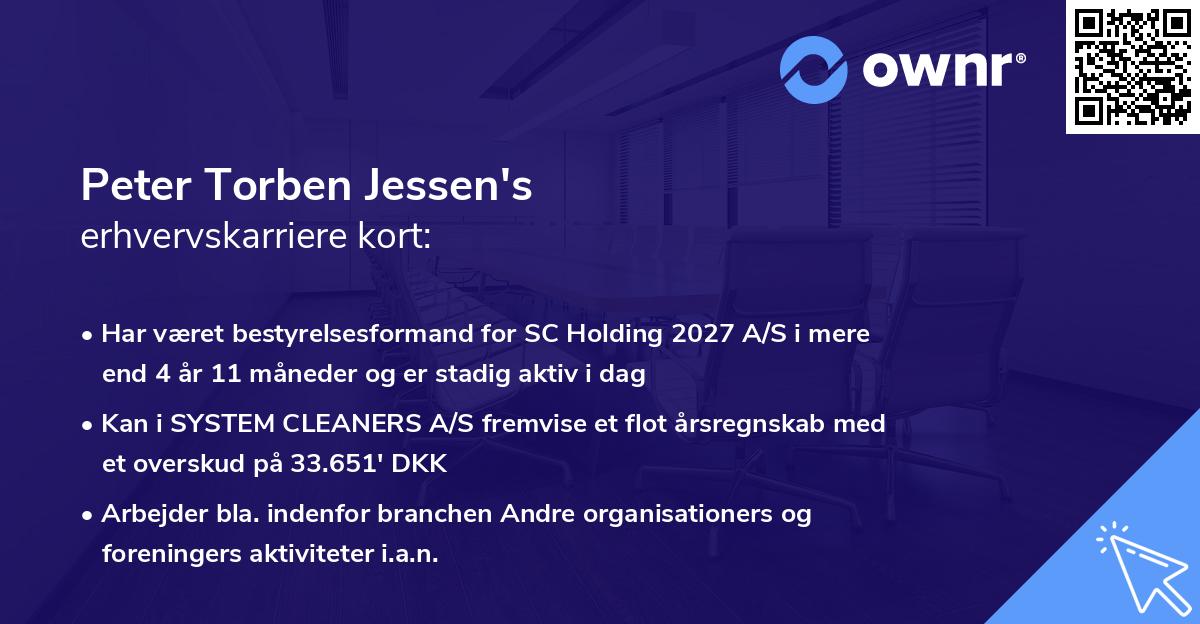 Peter Torben Jessen's erhvervskarriere kort
