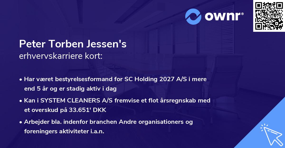 Peter Torben Jessen's erhvervskarriere kort