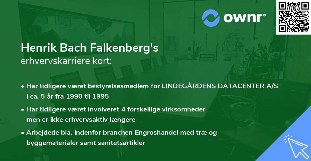 Henrik Bach Falkenberg's erhvervskarriere kort
