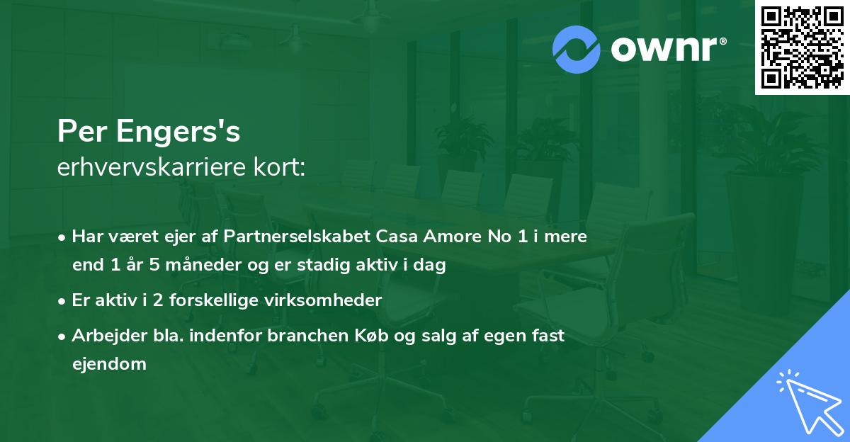 Per Engers's erhvervskarriere kort