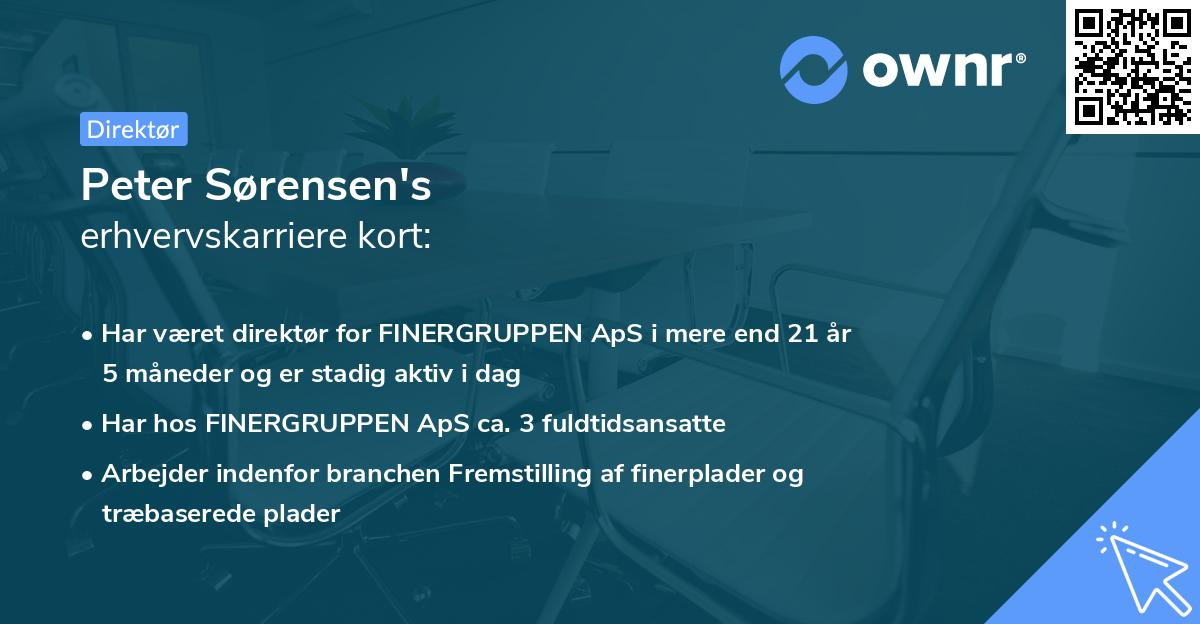 Peter Sørensen's erhvervskarriere kort
