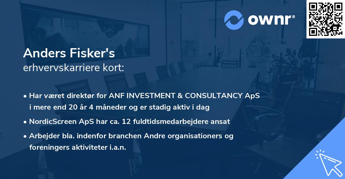 Anders Fisker's erhvervskarriere kort