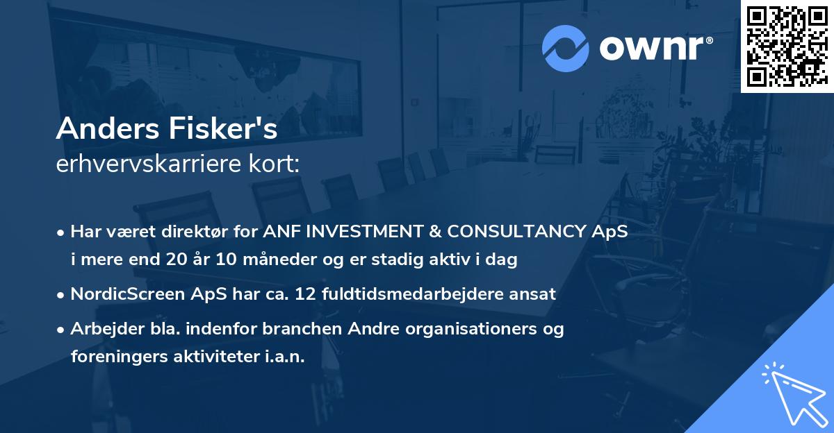 Anders Fisker's erhvervskarriere kort