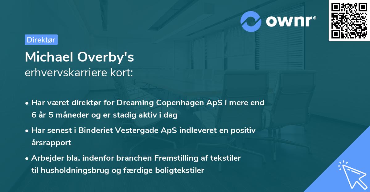 Michael Overby's erhvervskarriere kort