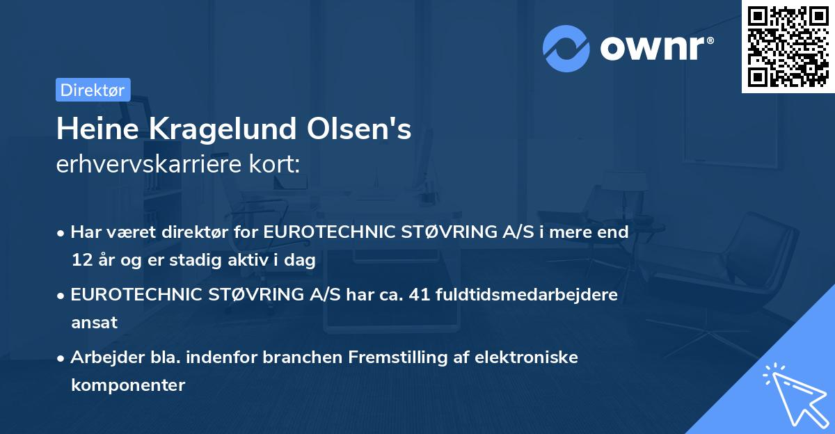 Heine Kragelund Olsen's erhvervskarriere kort
