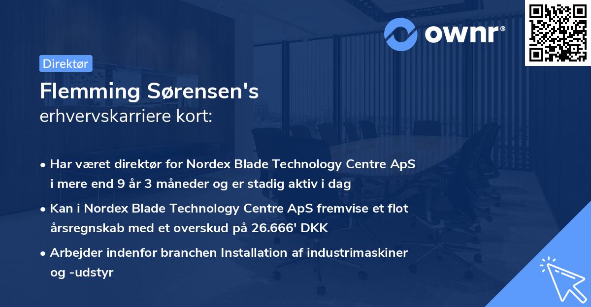 Flemming Sørensen's erhvervskarriere kort