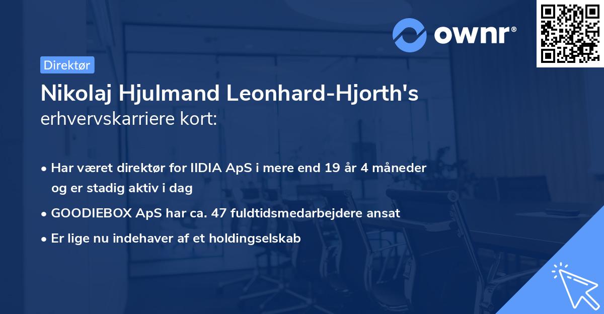 Nikolaj Hjulmand Leonhard-Hjorth's erhvervskarriere kort