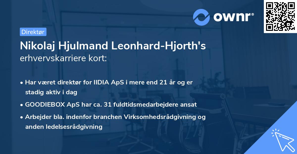 Nikolaj Hjulmand Leonhard-Hjorth's erhvervskarriere kort