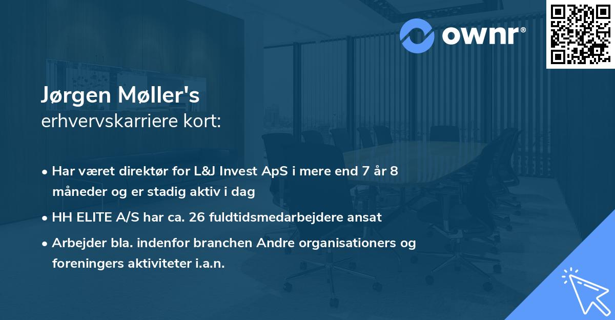 Jørgen Møller's erhvervskarriere kort