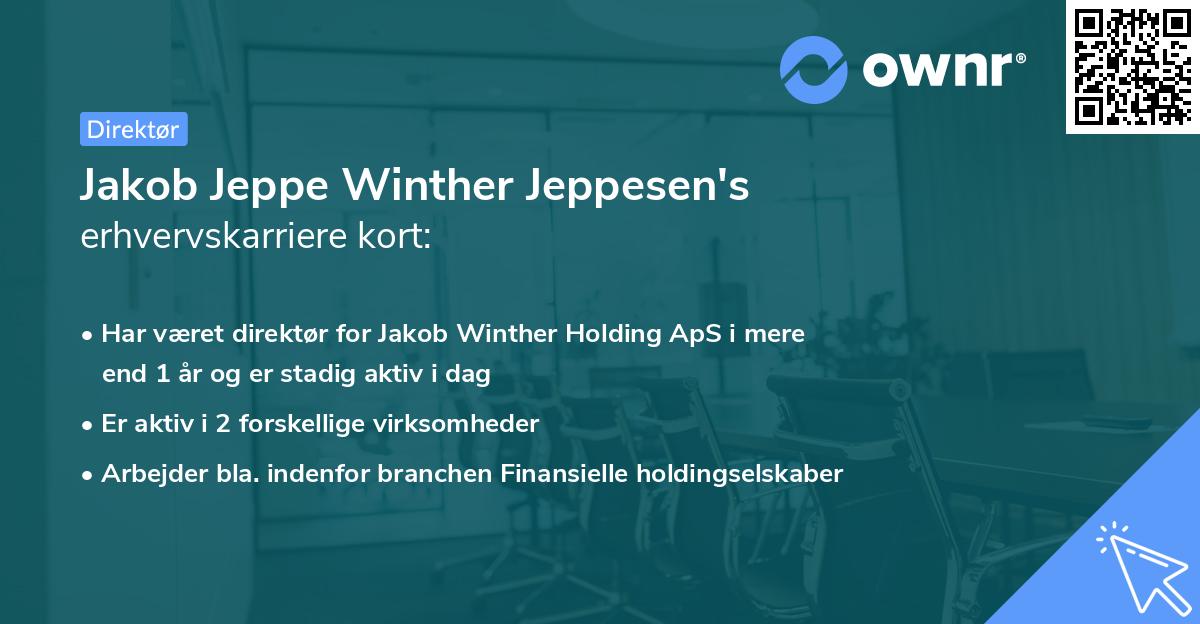 Jakob Jeppe Winther Jeppesen's erhvervskarriere kort