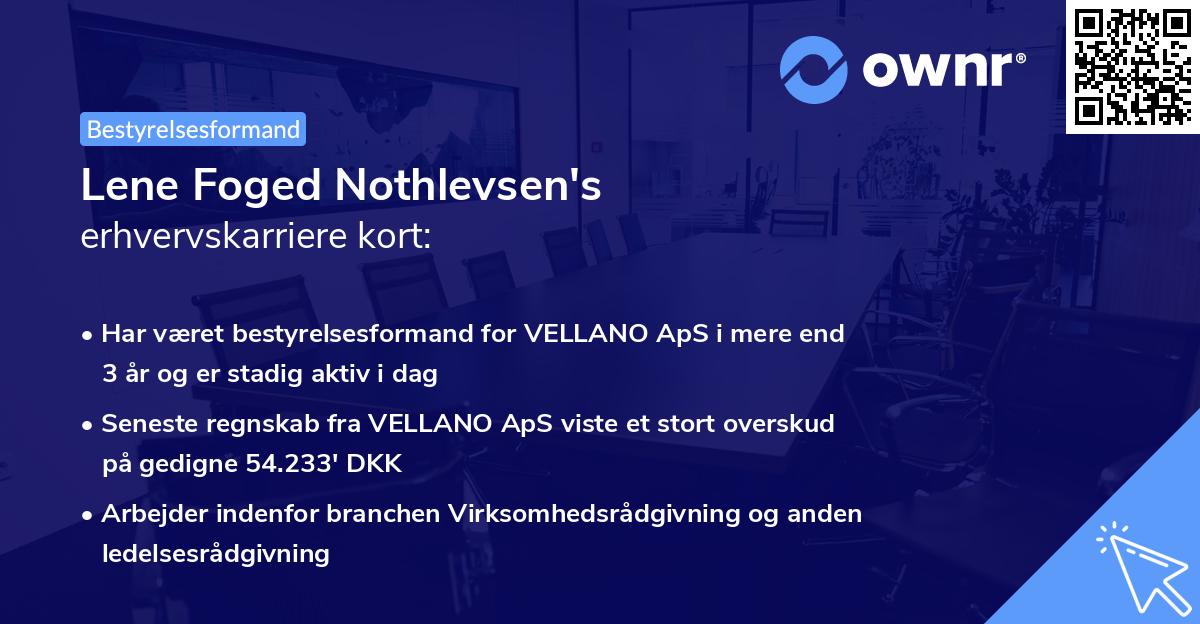 Lene Foged Nothlevsen's erhvervskarriere kort