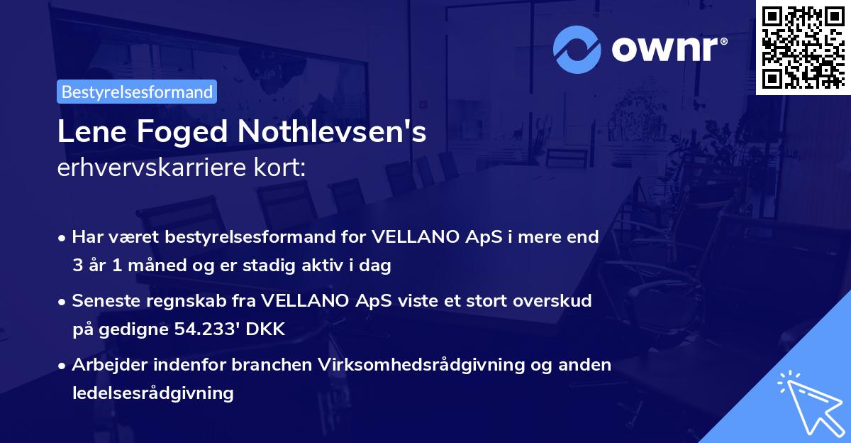 Lene Foged Nothlevsen's erhvervskarriere kort