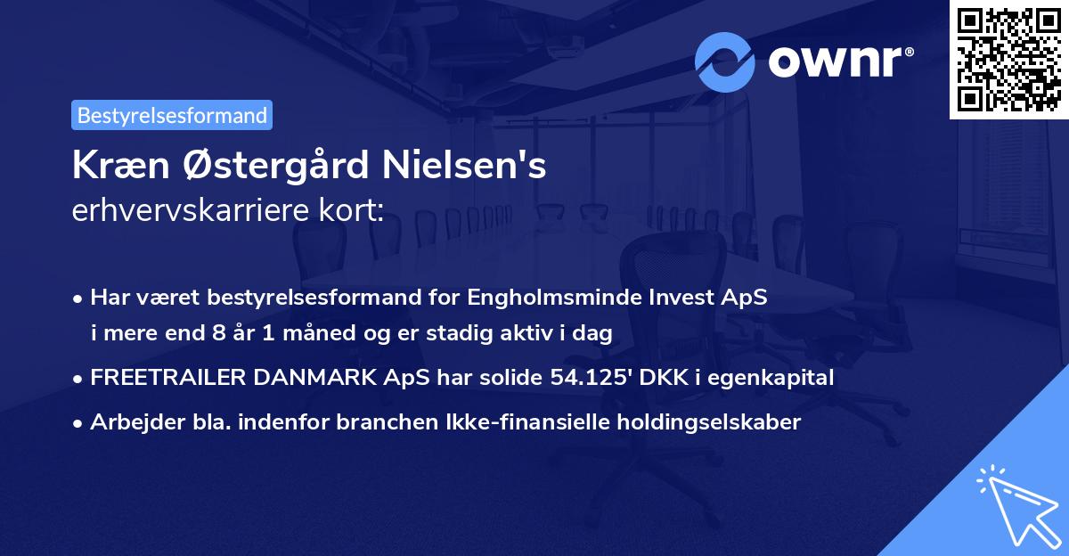 Kræn Østergård Nielsen's erhvervskarriere kort