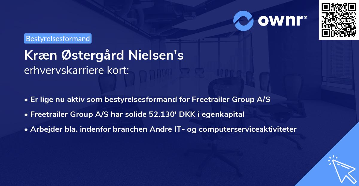 Kræn Østergård Nielsen's erhvervskarriere kort
