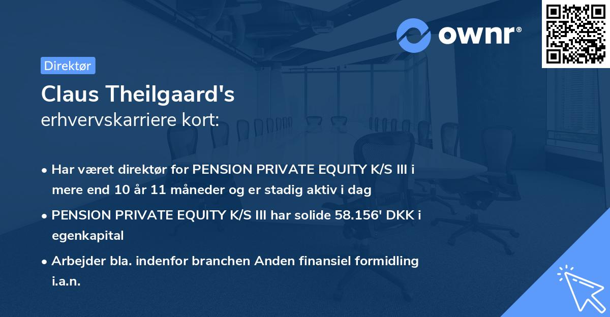 Claus Theilgaard's erhvervskarriere kort