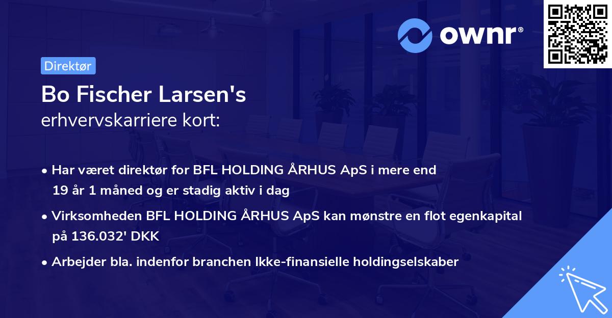 Bo Fischer Larsen's erhvervskarriere kort