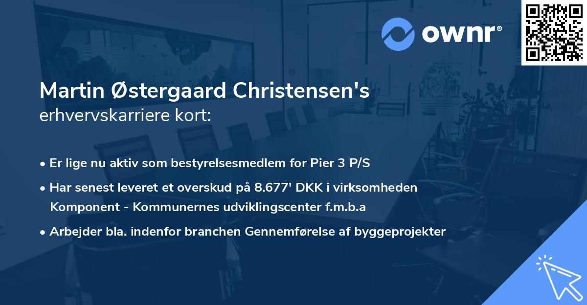 Martin Østergaard Christensen's erhvervskarriere kort