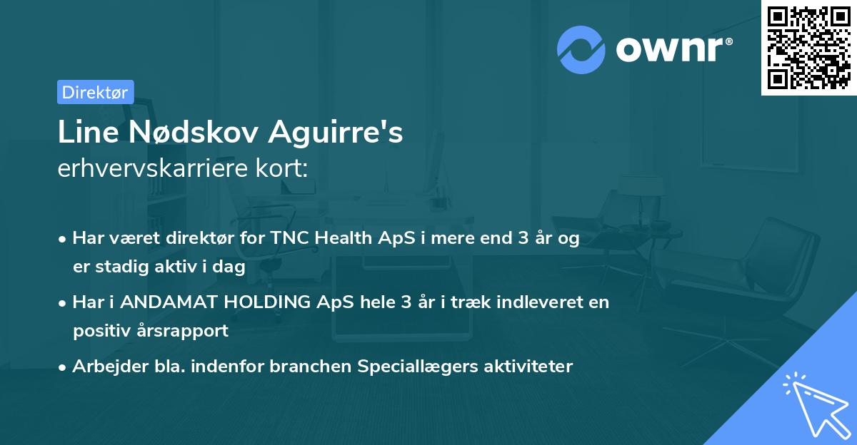 Line Nødskov Aguirre's erhvervskarriere kort