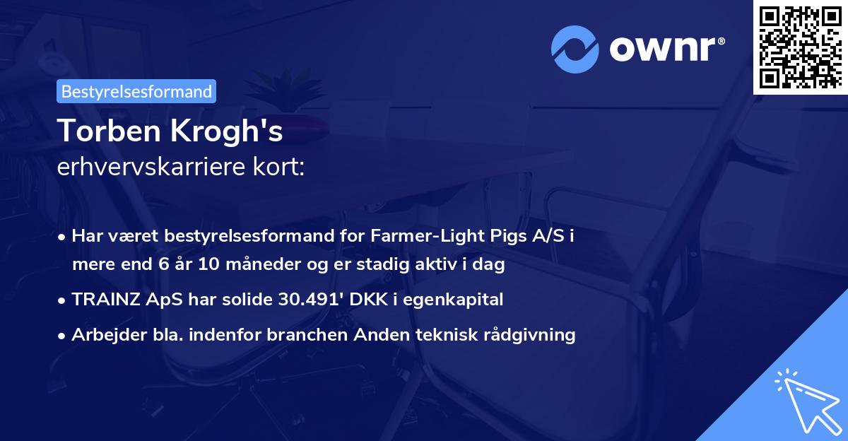 Torben Krogh's erhvervskarriere kort