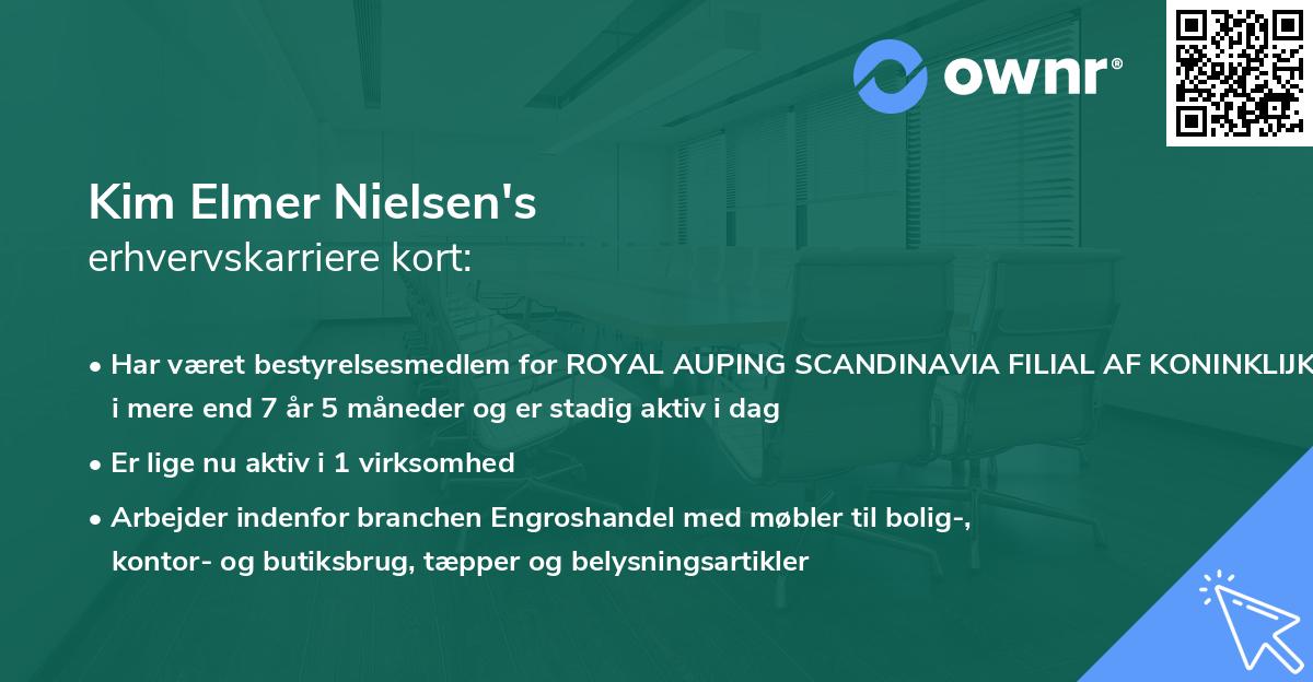 Kim Elmer Nielsen's erhvervskarriere kort