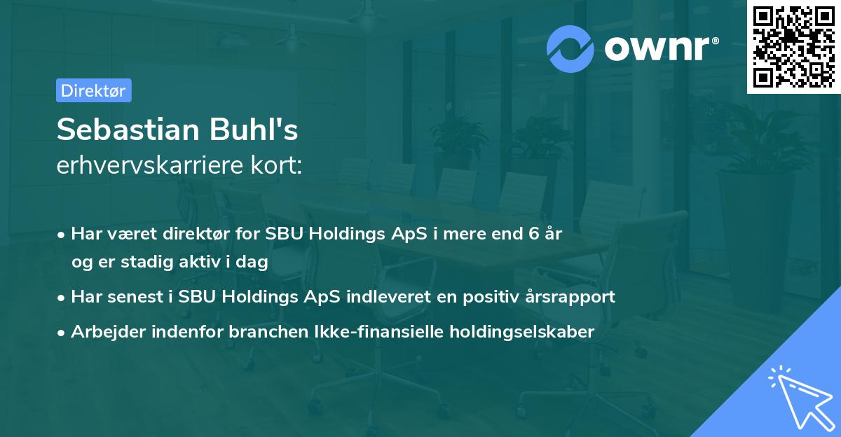 Sebastian Buhl's erhvervskarriere kort