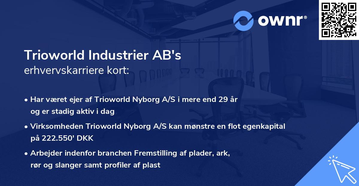 Trioworld Industrier AB's erhvervskarriere kort