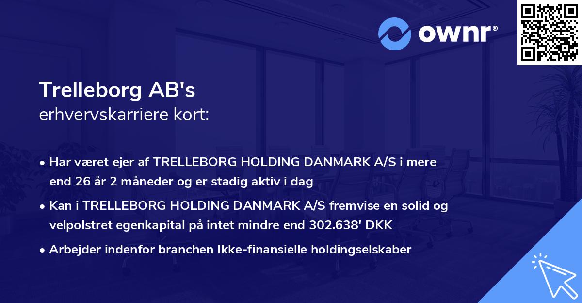 Trelleborg AB's erhvervskarriere kort