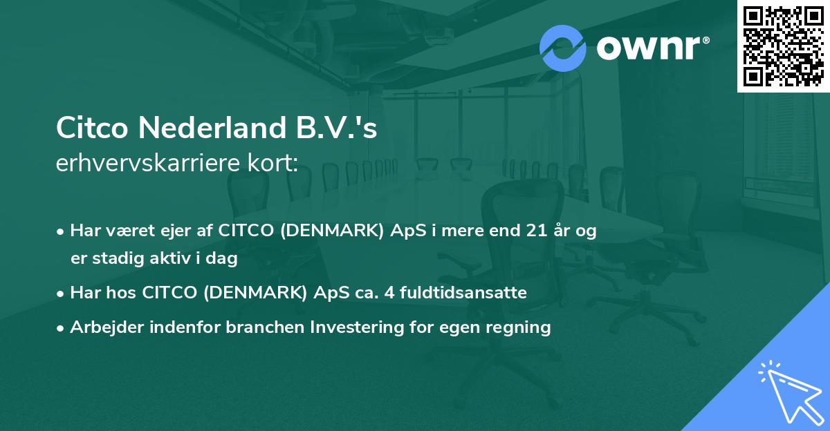 Citco Nederland B.V.'s erhvervskarriere kort