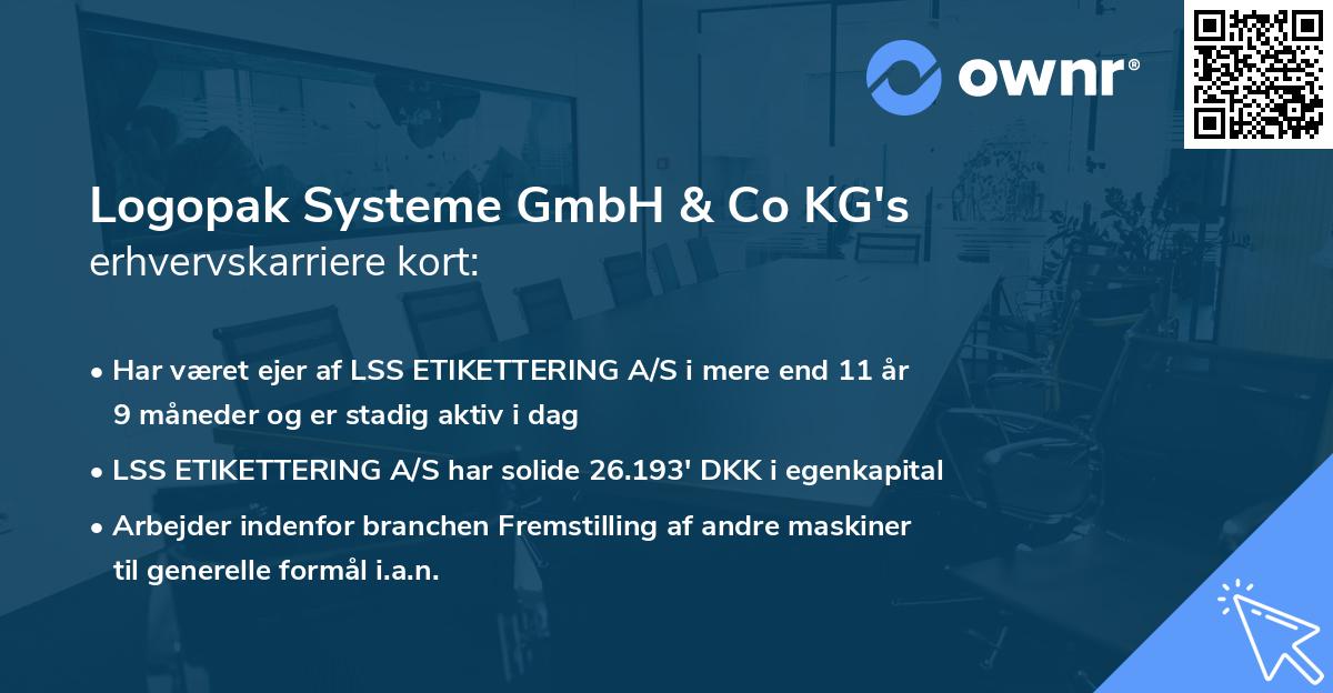Logopak Systeme GmbH & Co KG's erhvervskarriere kort
