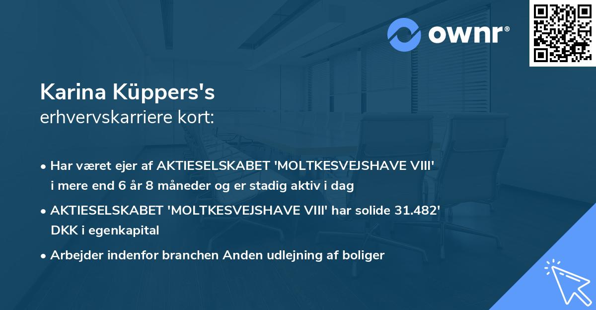 Karina Küppers's erhvervskarriere kort