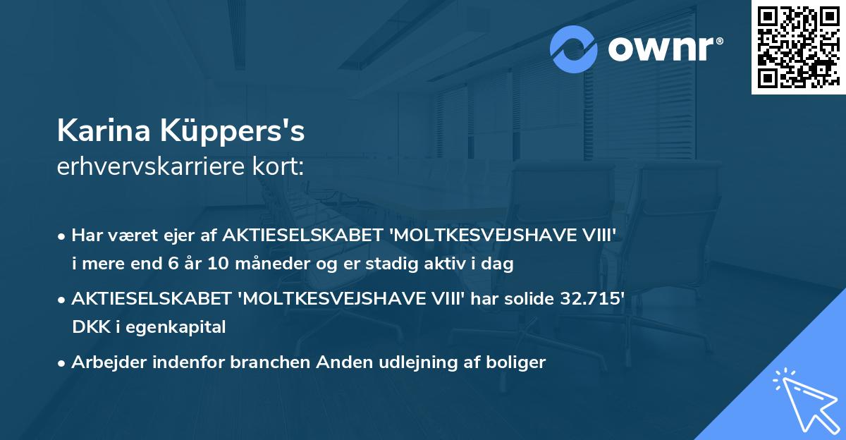 Karina Küppers's erhvervskarriere kort