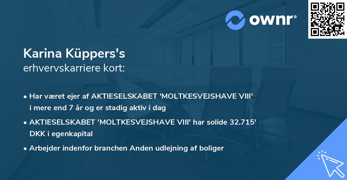 Karina Küppers's erhvervskarriere kort