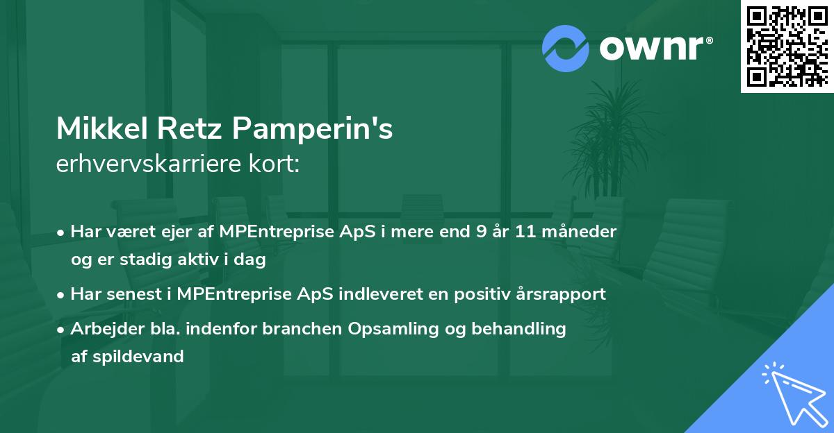 Mikkel Retz Pamperin's erhvervskarriere kort