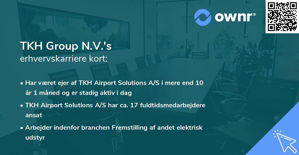 TKH Group N.V.'s erhvervskarriere kort