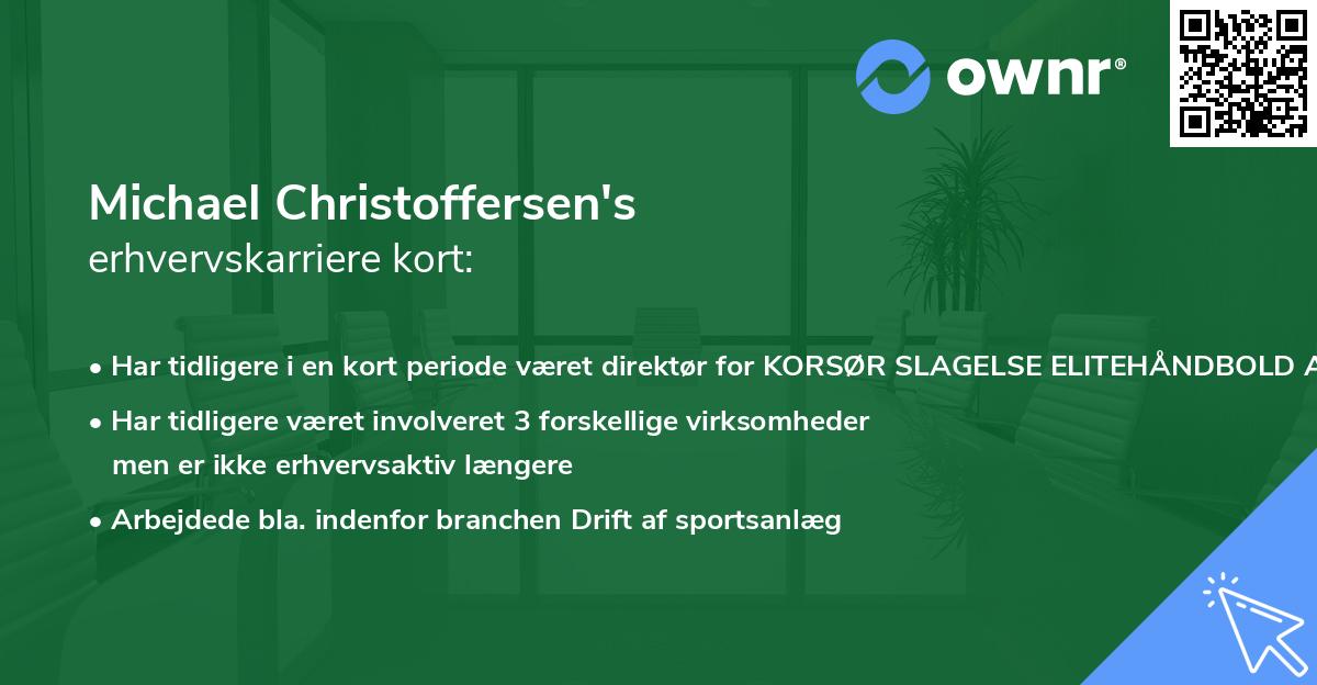 Michael Christoffersen's erhvervskarriere kort