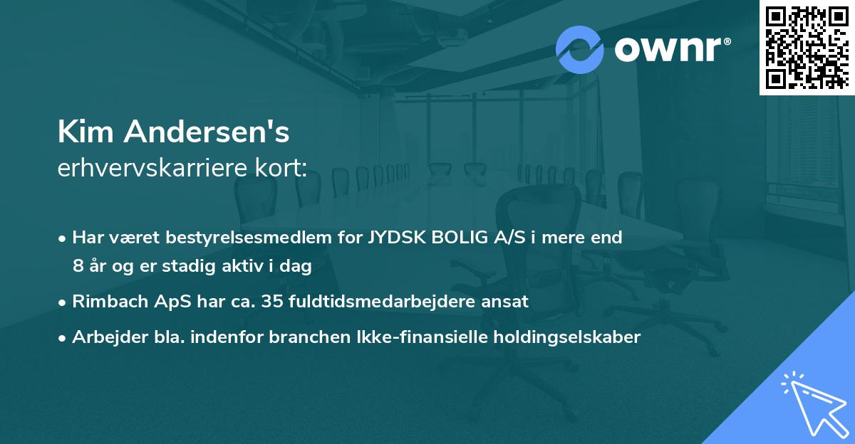 Kim Andersen's erhvervskarriere kort