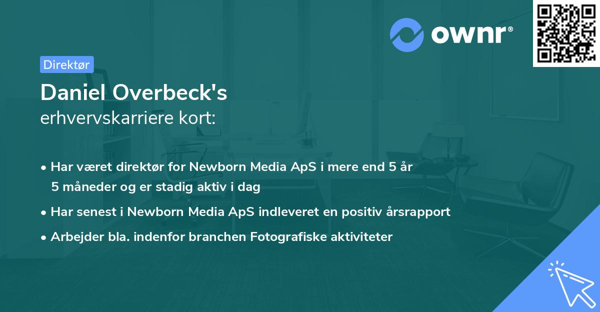 Daniel Overbeck's erhvervskarriere kort