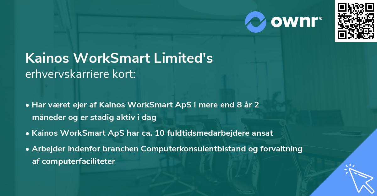 Kainos WorkSmart Limited's erhvervskarriere kort