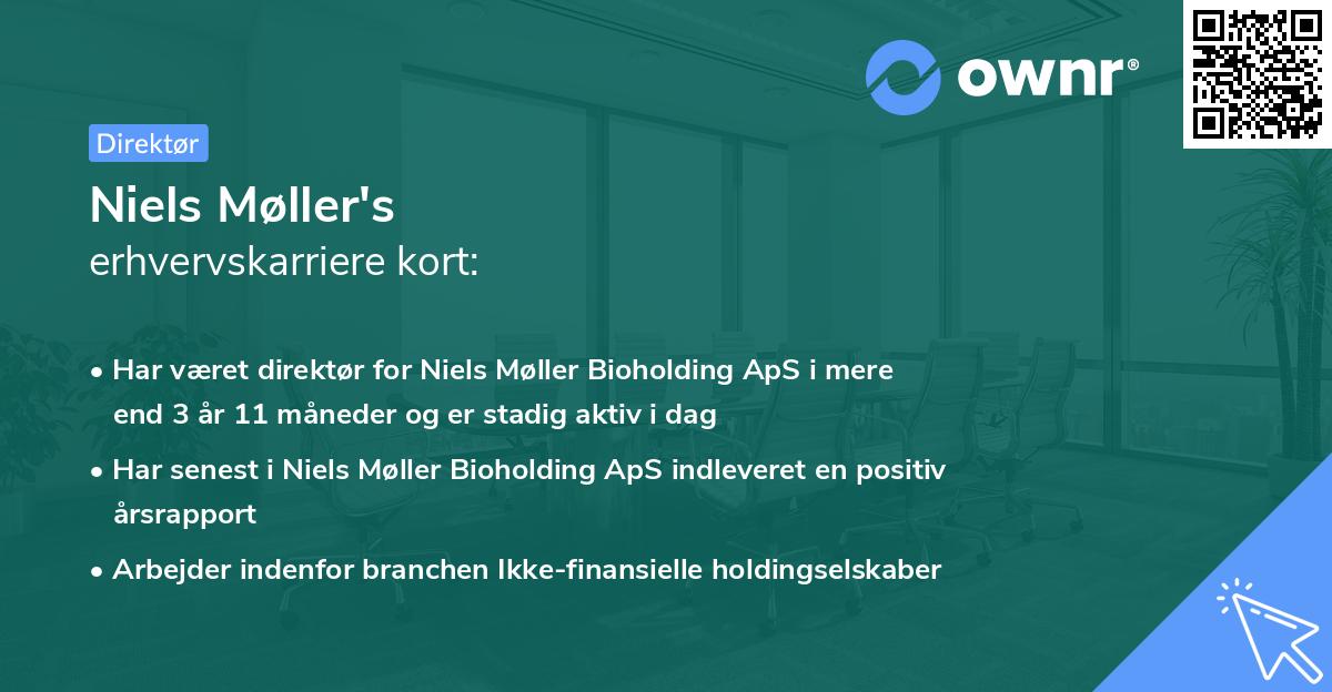 Niels Møller's erhvervskarriere kort