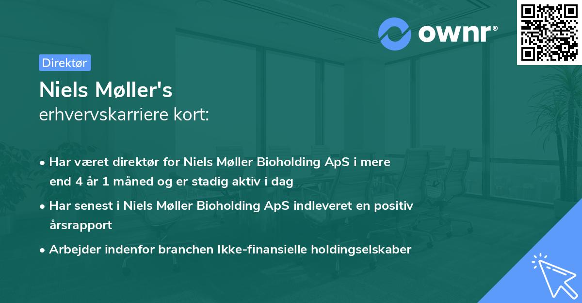 Niels Møller's erhvervskarriere kort