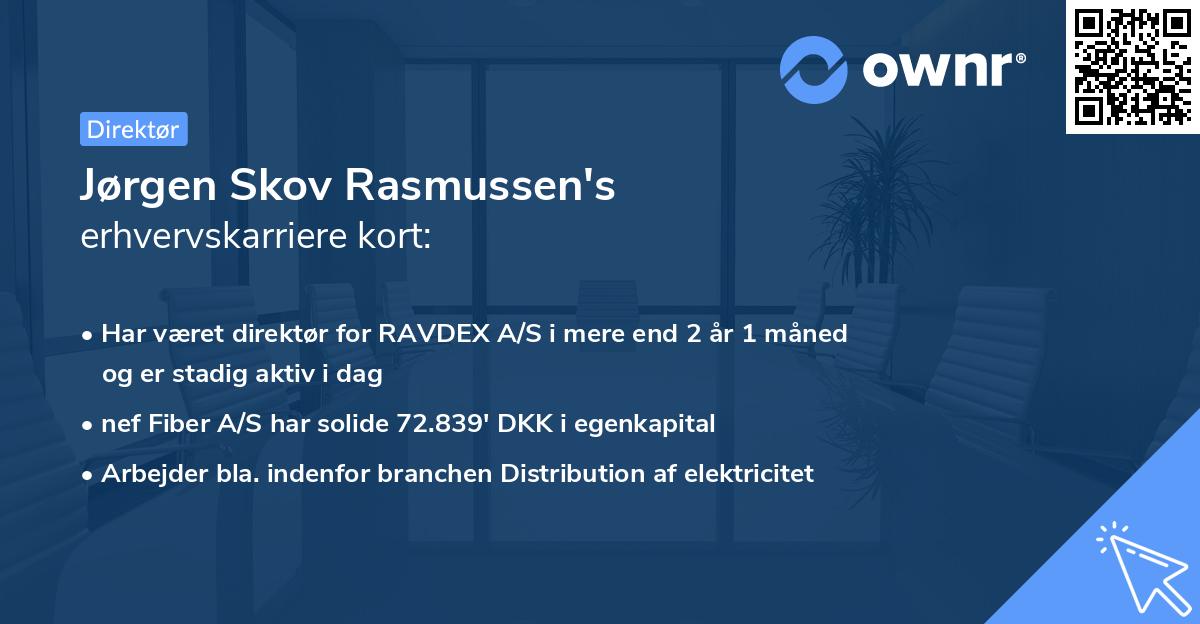 Jørgen Skov Rasmussen's erhvervskarriere kort