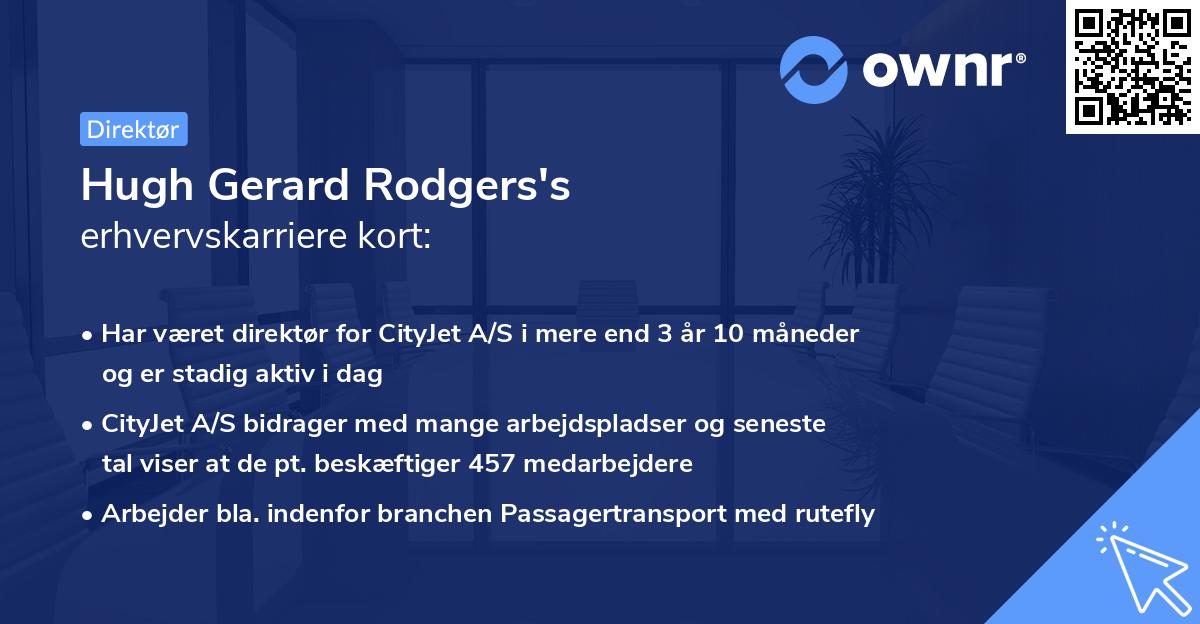 Hugh Gerard Rodgers's erhvervskarriere kort