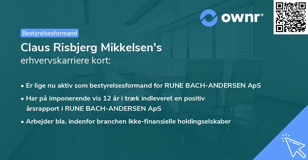 Claus Risbjerg Mikkelsen's erhvervskarriere kort