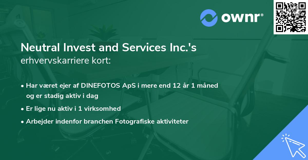 Neutral Invest and Services Inc.'s erhvervskarriere kort