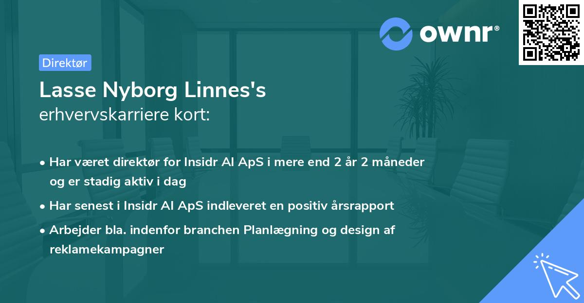 Lasse Nyborg Linnes's erhvervskarriere kort