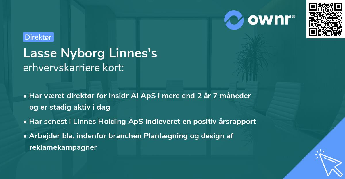 Lasse Nyborg Linnes's erhvervskarriere kort