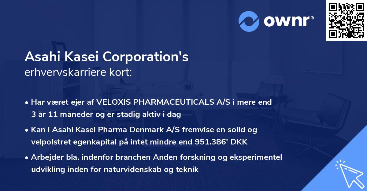 Asahi Kasei Corporation's erhvervskarriere kort